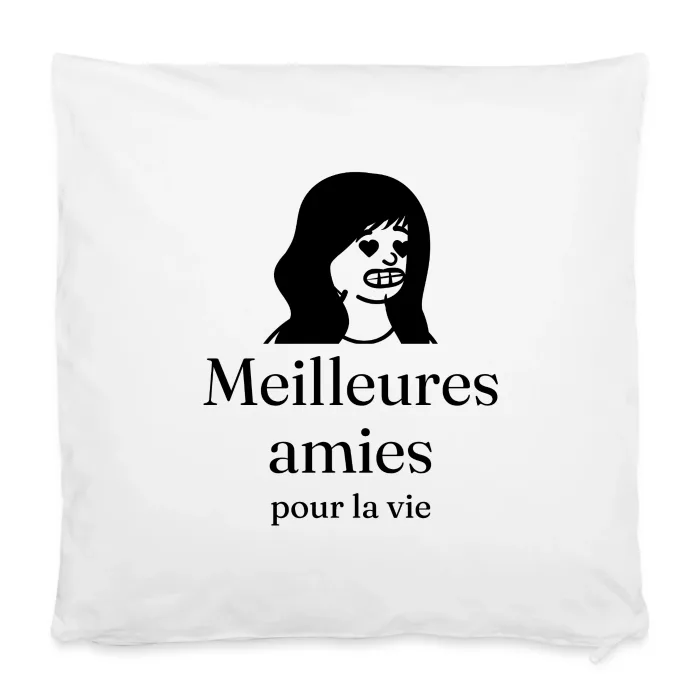 Housse de coussin personnalisée au prénom, cadeau pour sa meilleure amie