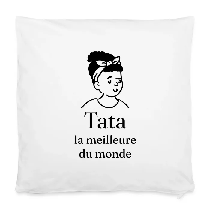 Housse de coussin personnalisée au prénom, cadeau pour tata