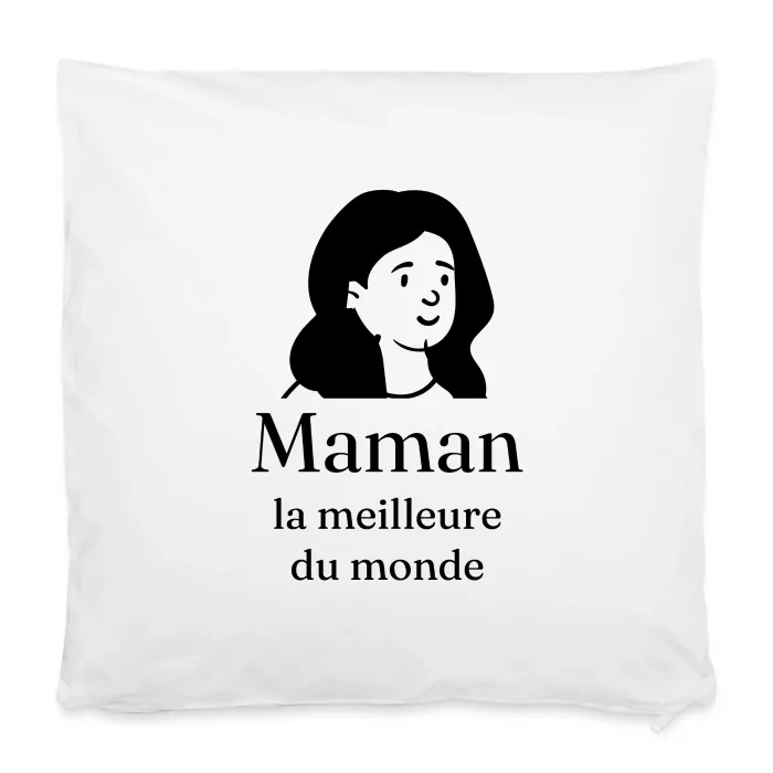 Housse de coussin personnalisée au prénom, cadeau pour la fête des mères
