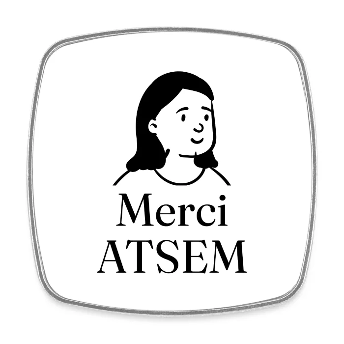 Magnet personnalisé au prénom, cadeau pour l’ATSEM
