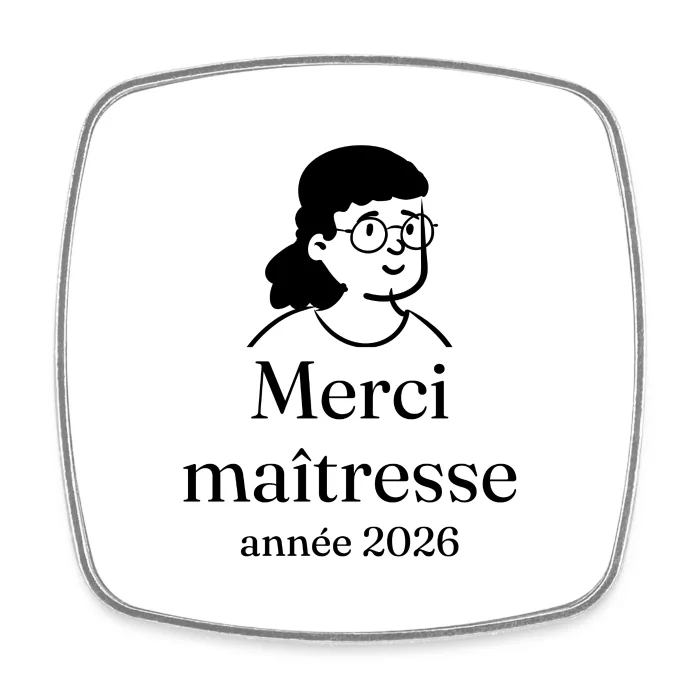 Magnet personnalisé au prénom, cadeau pour la maîtresse