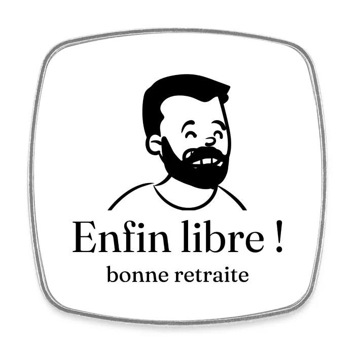 Magnet personnalisé au prénom, cadeau pour un départ à la retraite