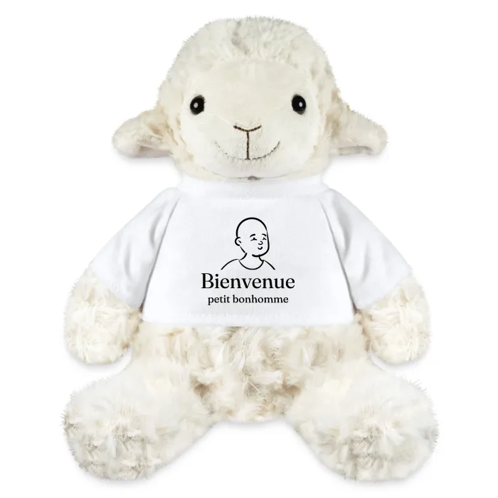 Peluche mouton personnalisée au prénom, cadeau de naissance