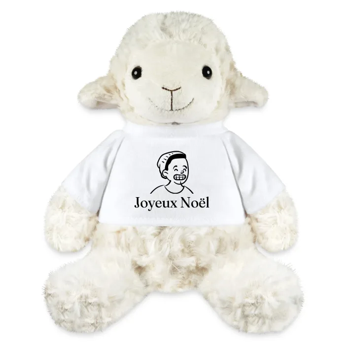 Peluche mouton personnalisée au prénom, cadeau pour Noël