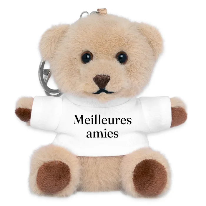 Porte-clés ourson personnalisé au prénom, cadeau pour sa meilleure amie