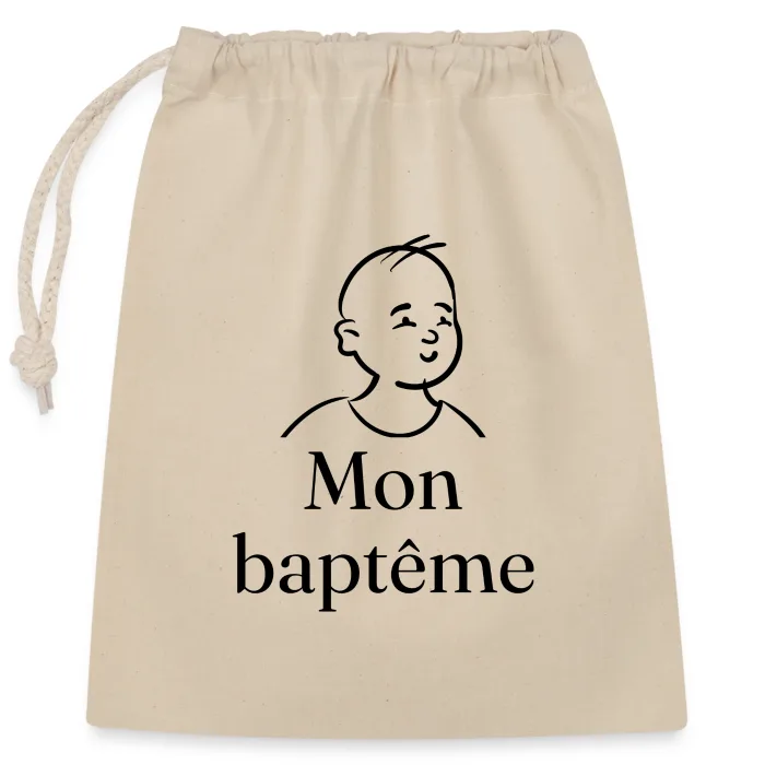 Sac cadeau personnalisé au prénom, cadeau de baptême