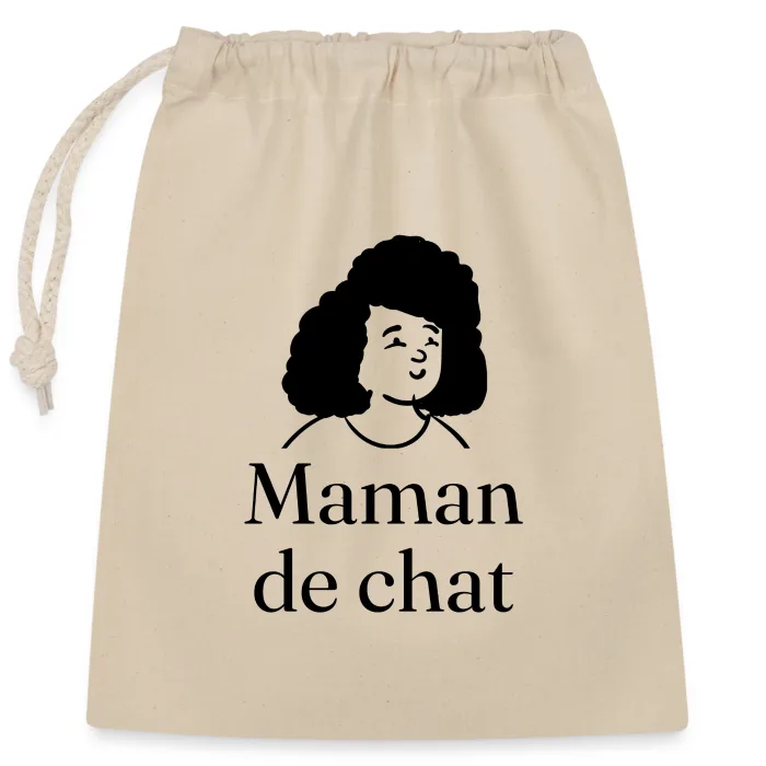 Sac cadeau personnalisé au prénom, cadeau pour les amoureux des chats