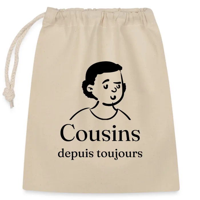 Sac cadeau personnalisé au prénom, cadeau pour un cousin ou une cousine