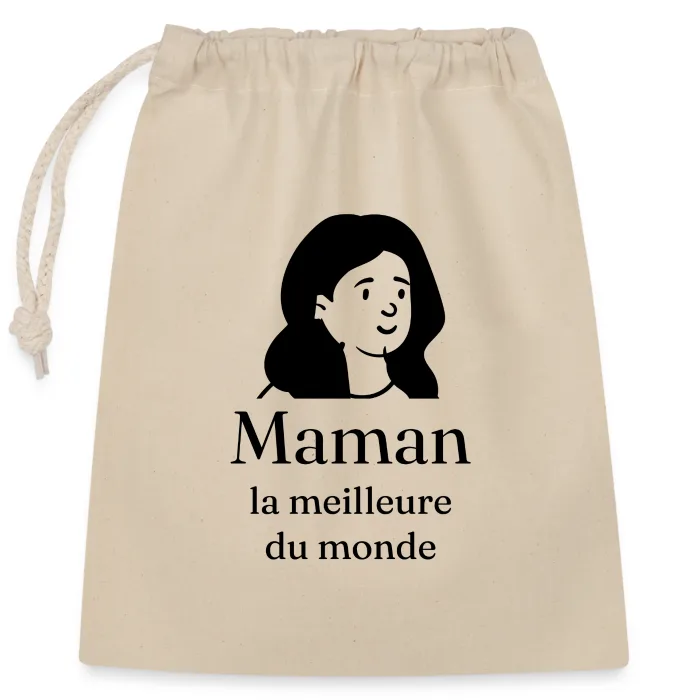 Sac cadeau personnalisé au prénom, cadeau pour maman