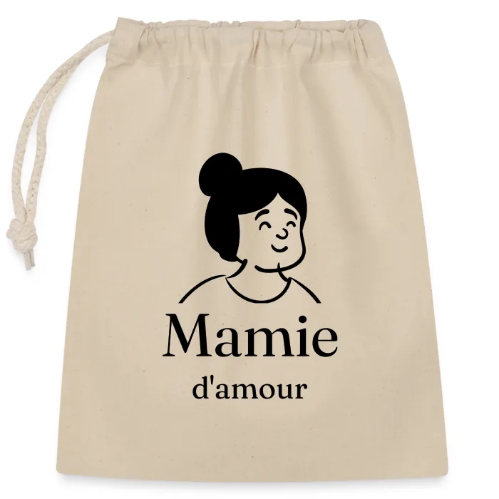 Sac cadeau personnalisé au prénom, cadeau pour mamie