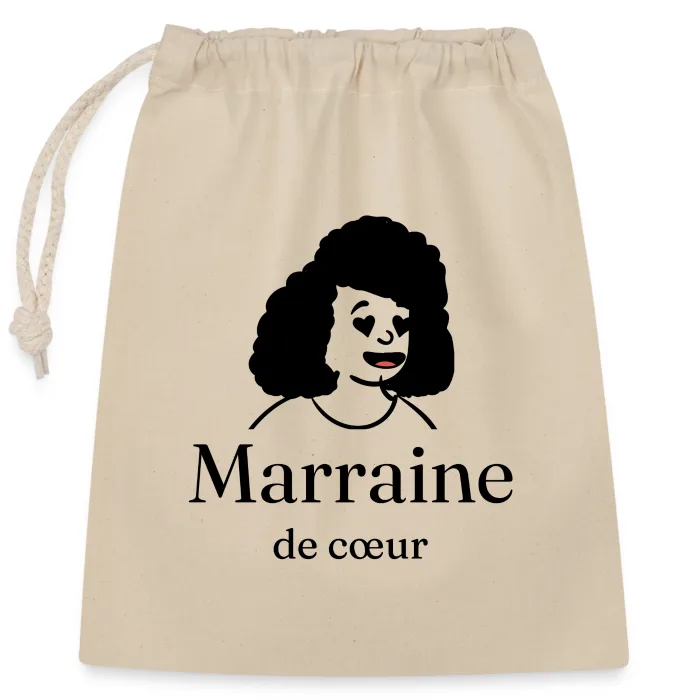 Sac cadeau personnalisé au prénom, cadeau pour sa marraine