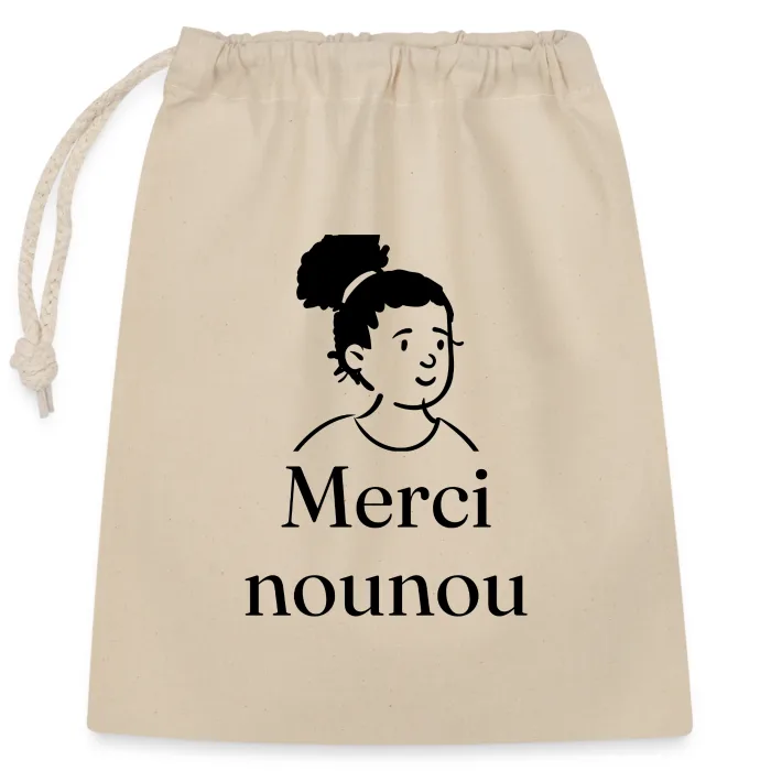 Sac cadeau personnalisé au prénom, cadeau pour la nounou