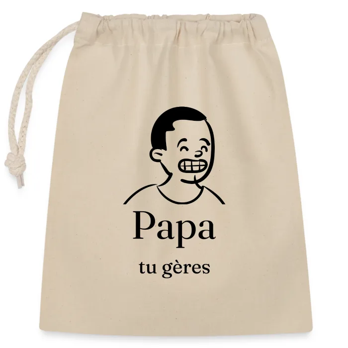 Sac cadeau personnalisé au prénom, cadeau pour papa