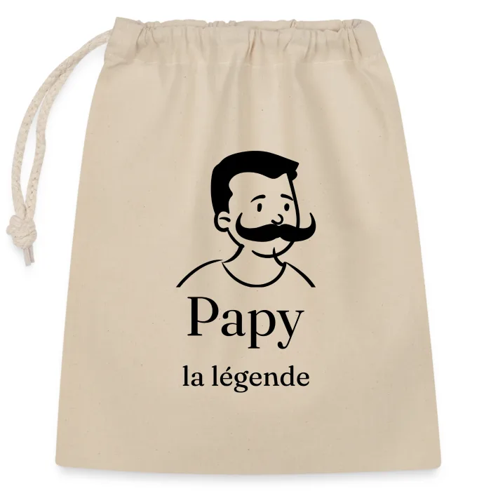 Sac cadeau personnalisé au prénom, cadeau pour papy