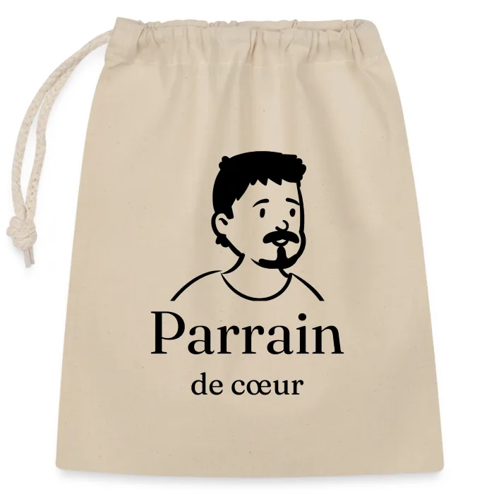 Sac cadeau personnalisé au prénom, cadeau pour son parrain
