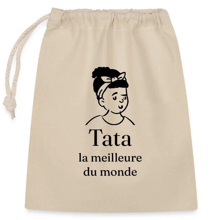 Sac cadeau personnalisé au prénom, cadeau pour tata