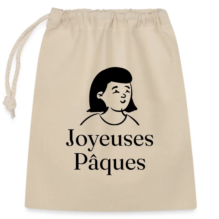 Sac cadeau personnalisé au prénom, cadeau pour Pâques