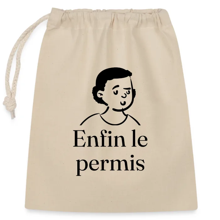 Sac cadeau personnalisé au prénom, cadeau pour le permis de conduire