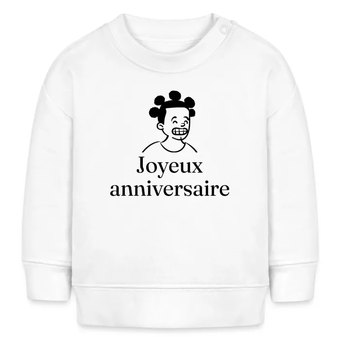 Sweat bébé personnalisé au prénom, cadeau d’anniversaire