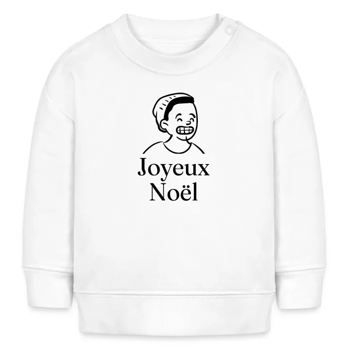 Sweat bébé personnalisé au prénom, cadeau pour Noël