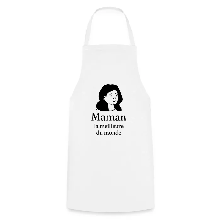 Tablier de cuisine personnalisé au prénom, cadeau pour maman