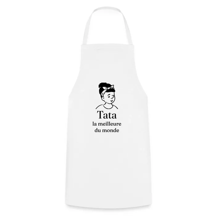 Tablier de cuisine personnalisé au prénom, cadeau pour tata