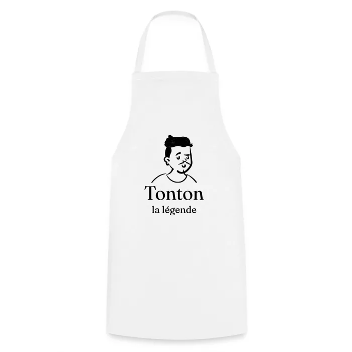 Tablier de cuisine personnalisé au prénom, cadeau pour tonton