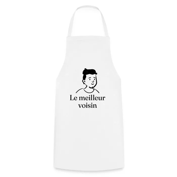 Tablier de cuisine personnalisé au prénom, cadeau pour un voisin