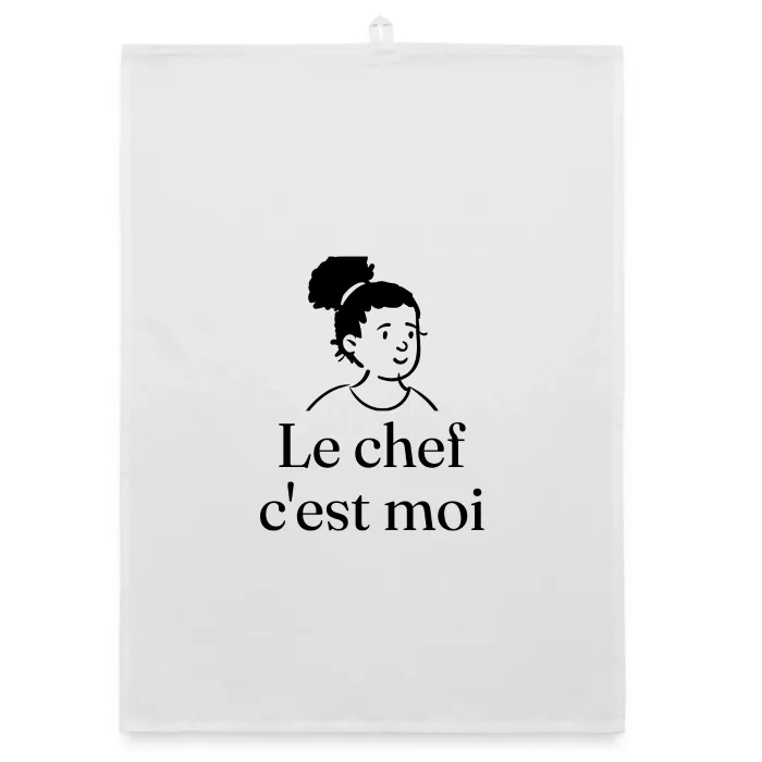 Torchon personnalisé au prénom, cadeau pour les cuisiniers