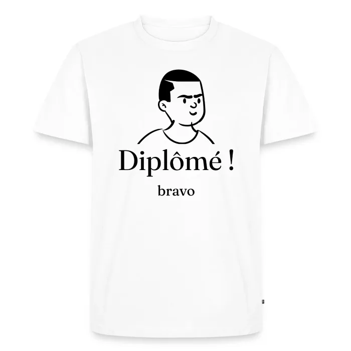 T-shirt homme personnalisé au prénom, cadeau pour une remise de diplôme
