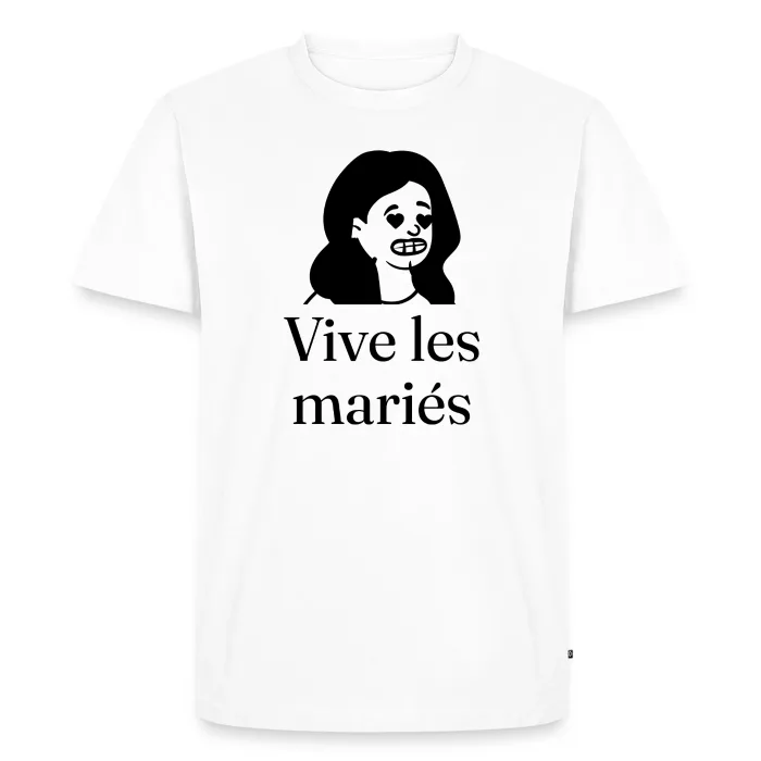 T-shirt homme personnalisé au prénom, cadeau de mariage