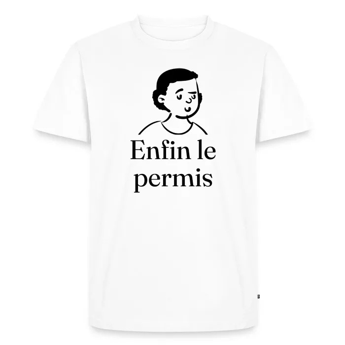 T-shirt homme personnalisé au prénom, cadeau pour le permis de conduire