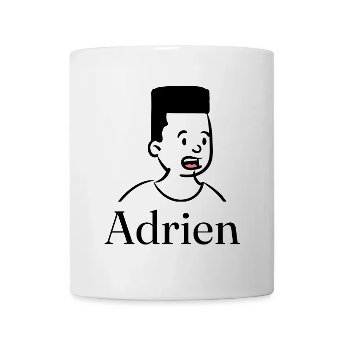 Mug personnalisé au prénom Adrien