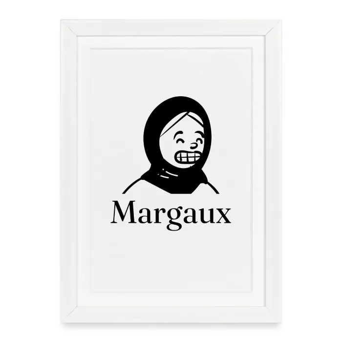 Affiche encadrée personnalisée au prénom Margaux