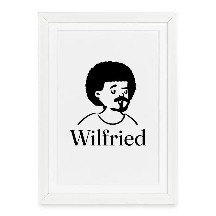 Affiche encadrée personnalisée au prénom Wilfried