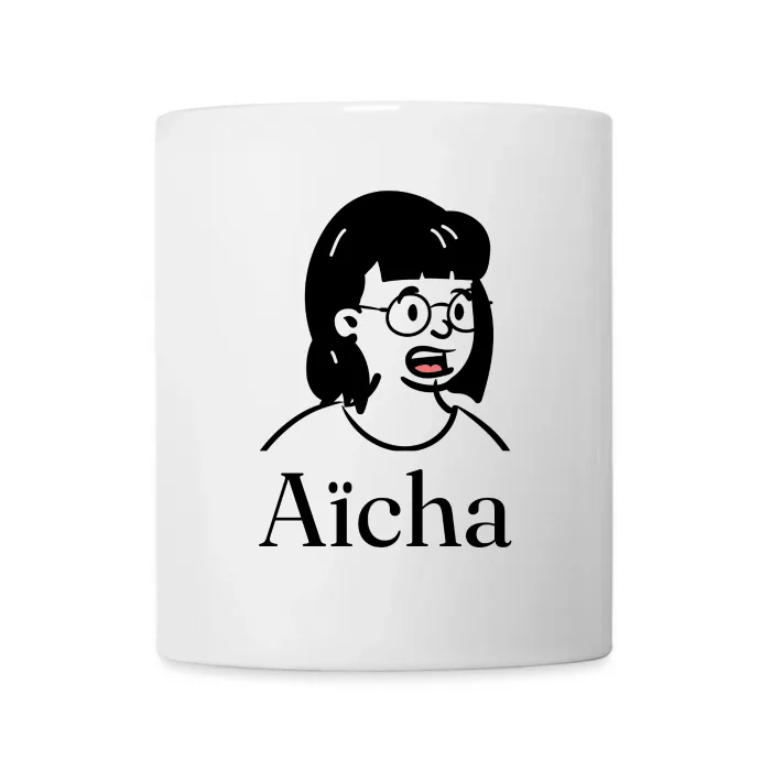 Mug personnalisé au prénom Aïcha