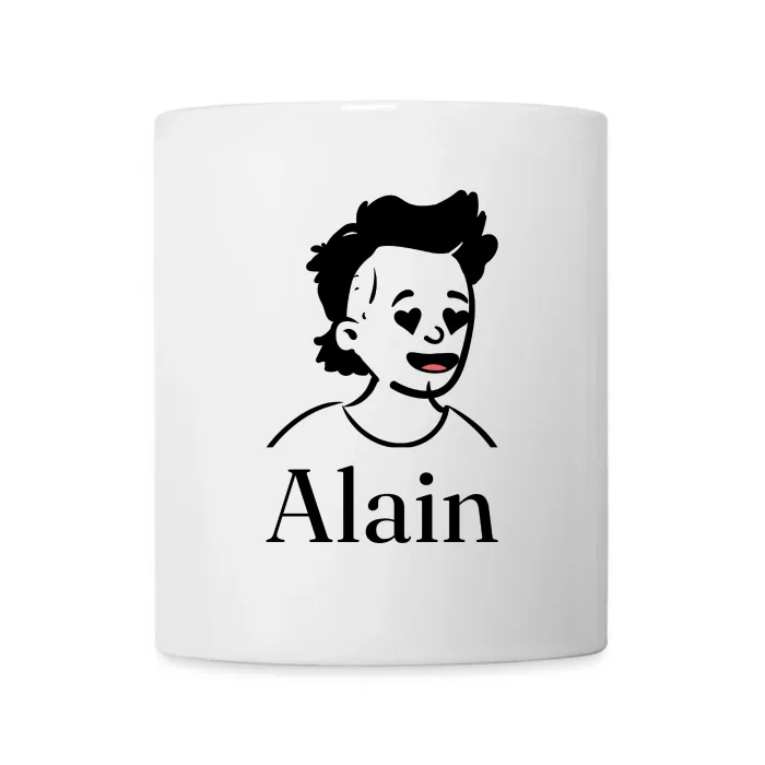 Mug personnalisé au prénom Alain