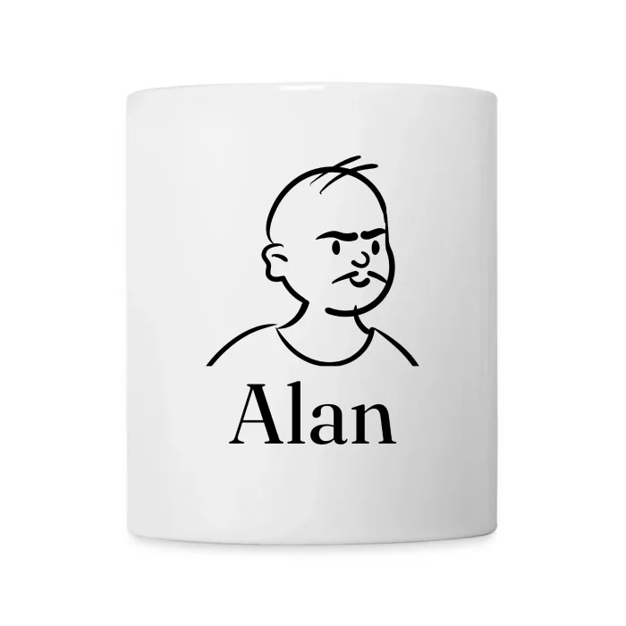 Mug personnalisé au prénom Alan