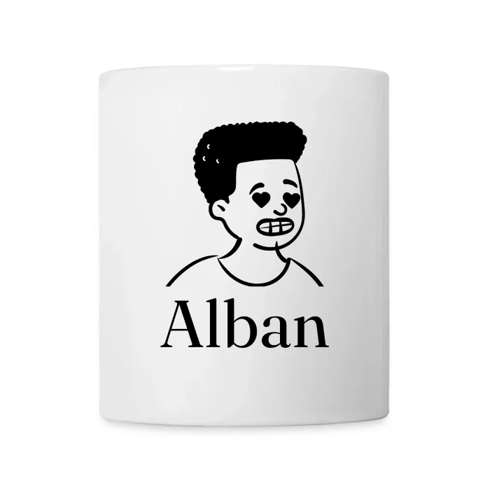 Mug personnalisé au prénom Alban