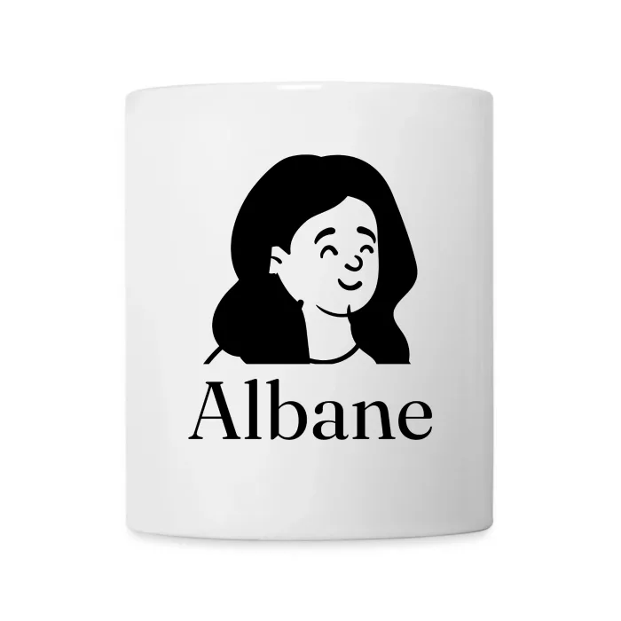 Mug personnalisé au prénom Albane