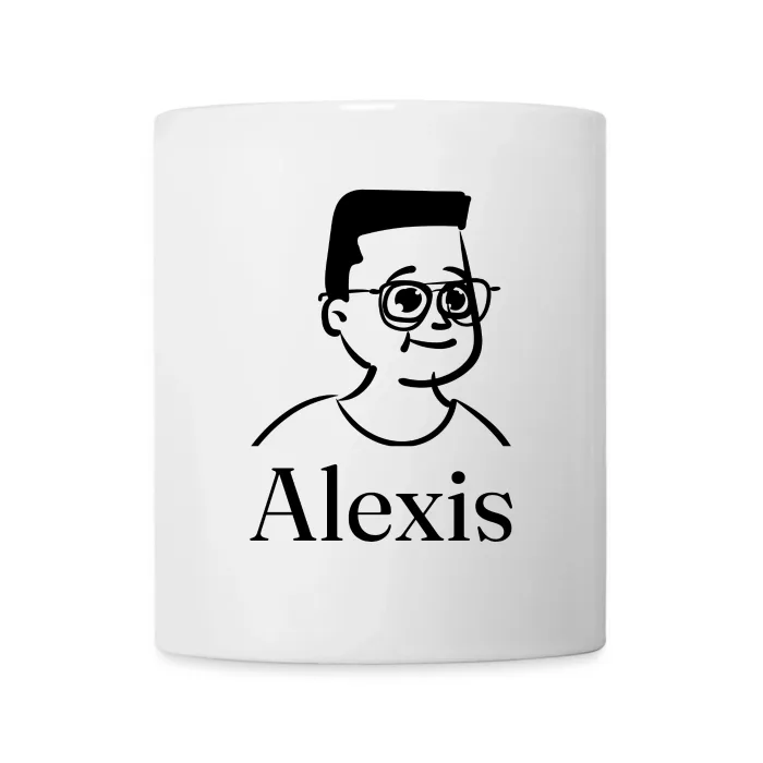Mug personnalisé au prénom Alexis