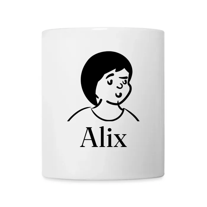 Mug personnalisé au prénom Alix