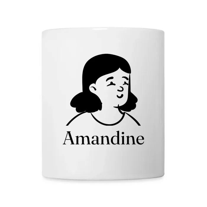 Mug personnalisé au prénom Amandine