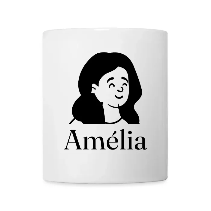Mug personnalisé au prénom Amélia