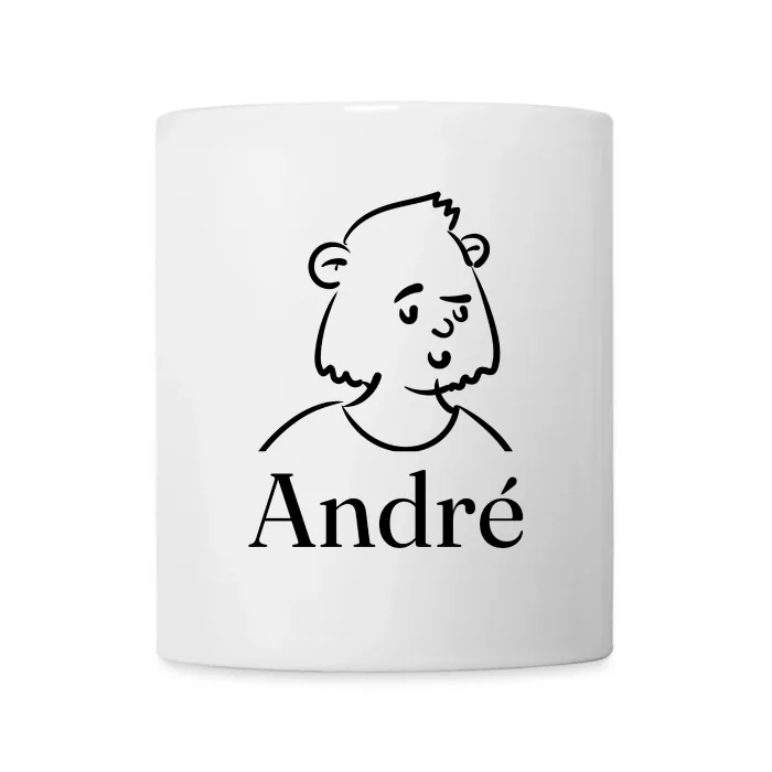 Mug personnalisé au prénom André