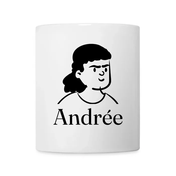 Mug personnalisé au prénom Andrée