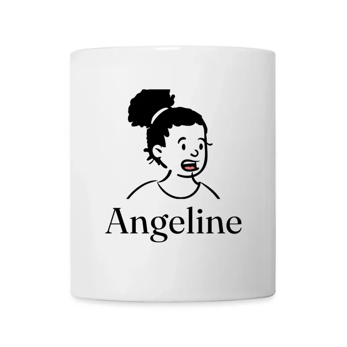 Mug personnalisé au prénom Angeline