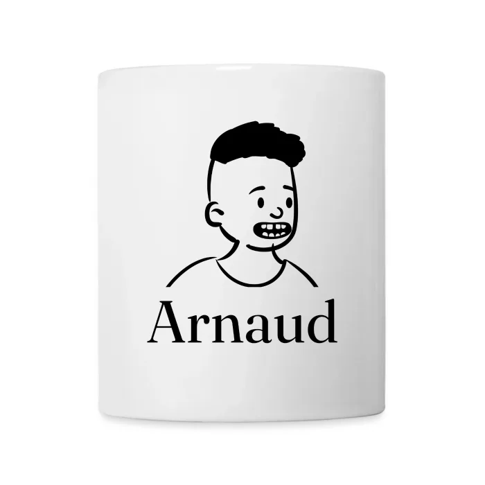 Mug personnalisé au prénom Arnaud
