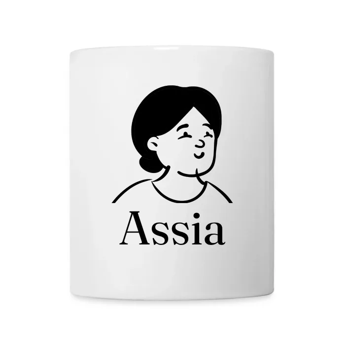Mug personnalisé au prénom Assia