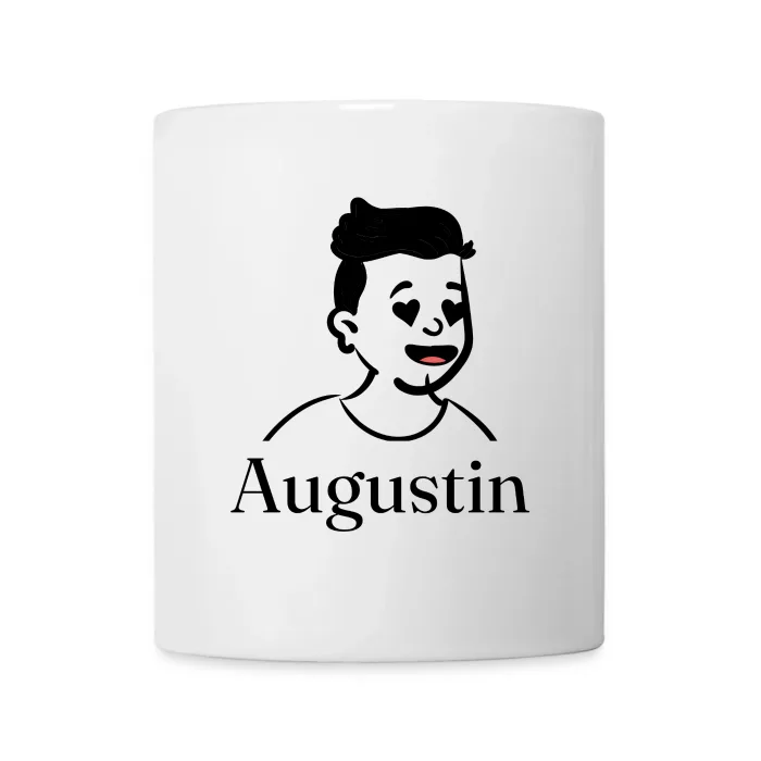 Mug personnalisé au prénom Augustin